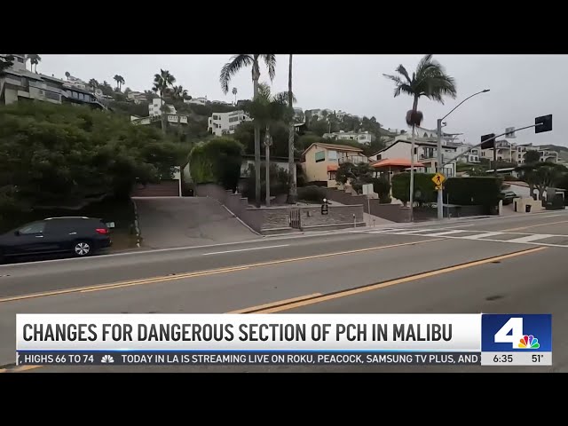 ⁣Changes for dangerous section of PCH in Malibu