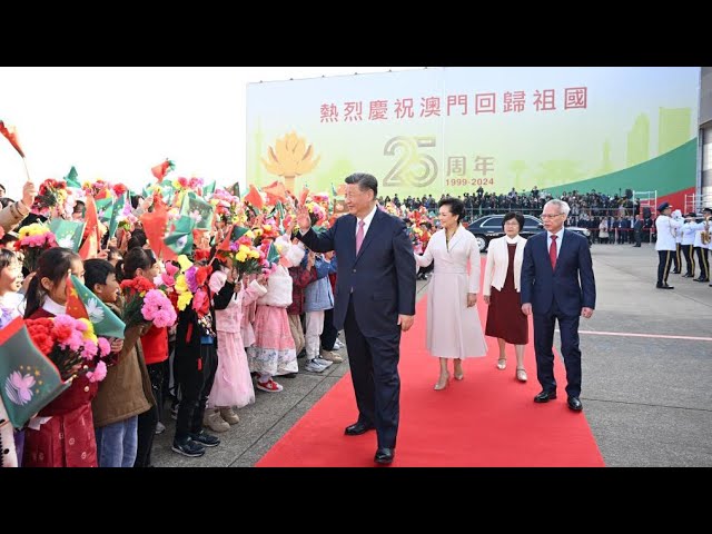 ⁣Xi Jinping quitte Macao après les célébrations de l'anniversaire de la rétrocession