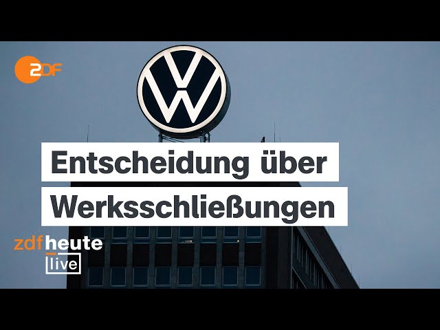 ⁣Wie VW ohne Kündigungen 35.000 Stellen abbauen will | Pressekonferenz und Analyse bei ZDFheute live