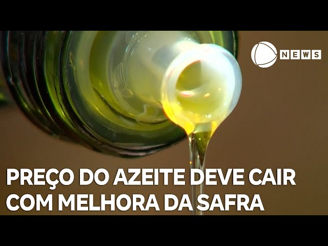 ⁣Preço do azeite deve cair com melhora da safra