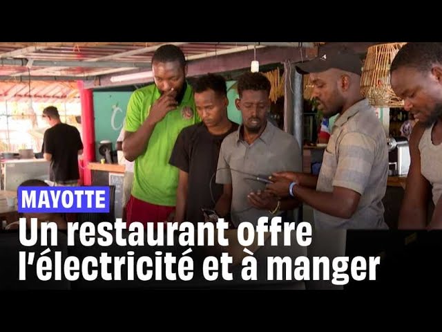 ⁣A Mayotte, ce restaurant offre de l'électricité et de la nourriture pour les sinistrés