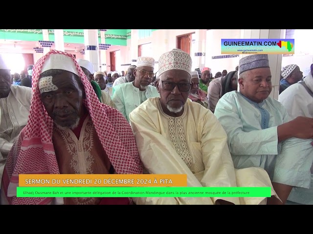 ⁣Elhadj Ousmane Bah et sa délégation à la mosquée de Pita Missidé : le sermon d'Elhadj Mamadou B