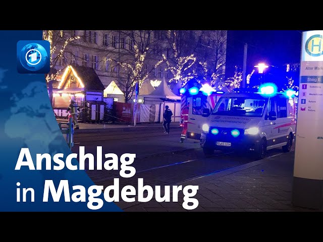 ⁣Magdeburg: Offenbar Anschlag mit Auto auf Weihnachtsmarkt