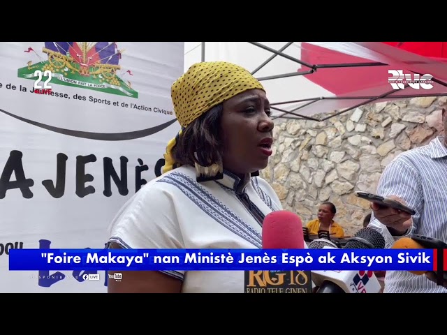 ⁣"Foire Makaya" nan Ministè Jenès Espò ak Aksyon Sivik