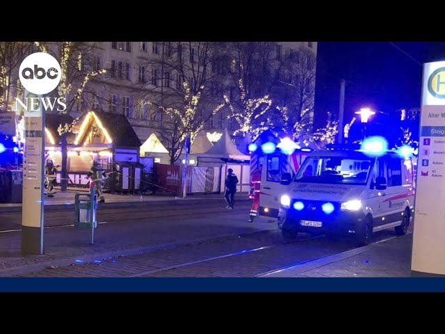 ⁣Car drives into crowd at Christmas market in Germany: Police