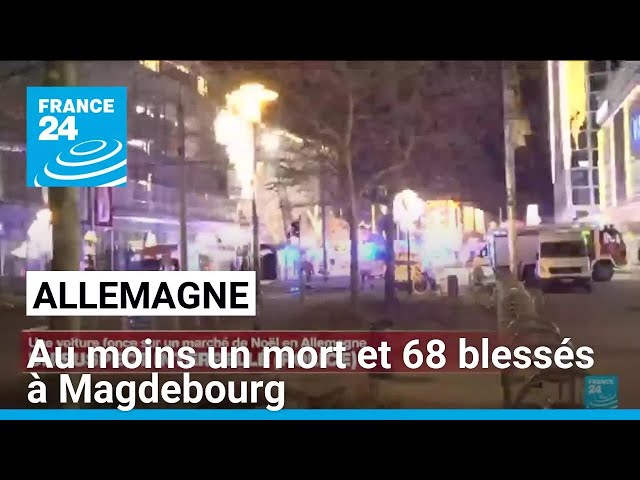 ⁣Allemagne : probable attentat à la voiture-bélier sur un marché de Noël de Magdebourg