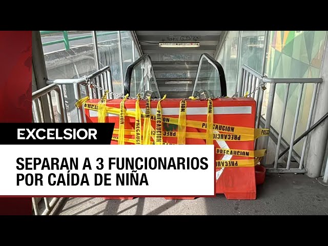 ⁣Niña que cayó de escaleras del Metro Periférico Oriente con varias fracturas