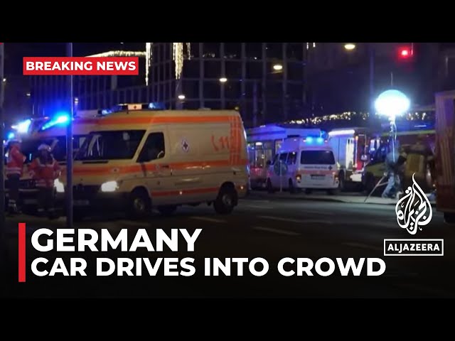 ⁣Car drives into crowd at Christmas market in Germany: AJE correspondent