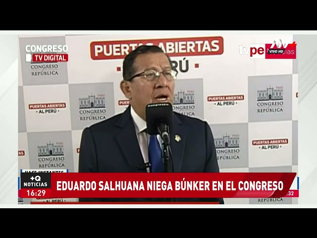 ⁣Eduardo Salhuana niega 'búnker de la prostitución' en el Congreso