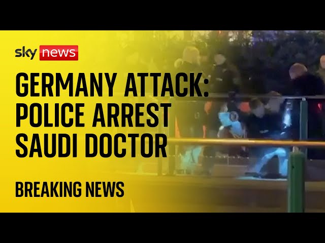 ⁣Germany: Police arrest Saudi doctor after car ploughs into Christmas market, killing at least two