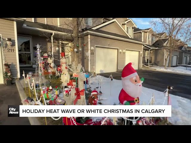 ⁣Holiday heat wave or white Christmas in Calgary