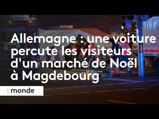 ⁣Allemagne : une voiture percute les visiteurs d'un marché de Noël à Magdebourg