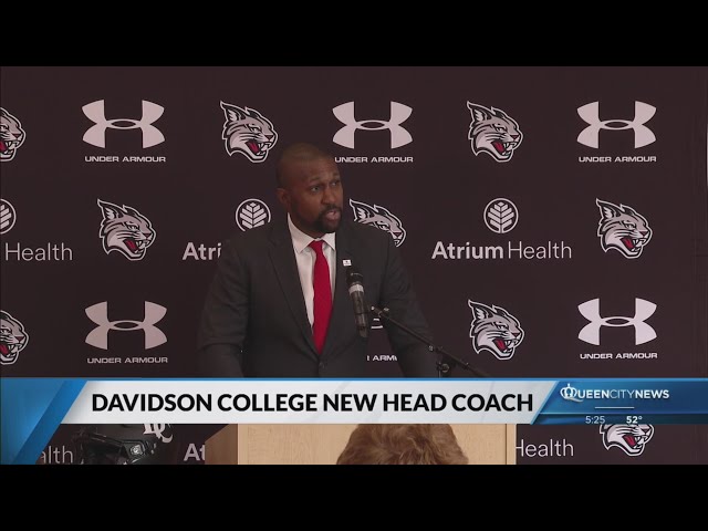 ⁣Davidson introduces new 33-year-old football coach