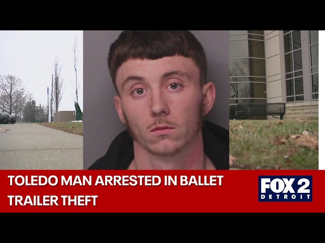 ⁣Toledo man arrested for stealing Plymouth-Canton ballet company's trailer