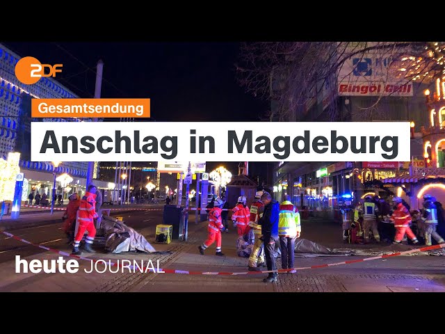 ⁣heute journal vom 20.12.2024: Anschlag auf Weihnachtsmarkt in Magdeburg, VW-Tarifstreit, Golanhöhen