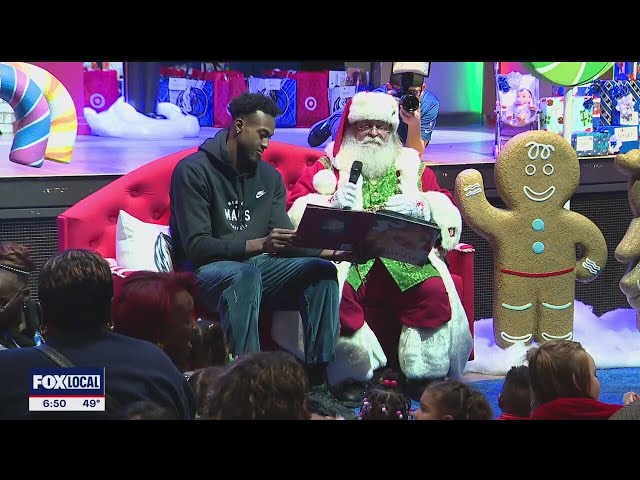 ⁣Dallas Mavs decorate cookies for Santa with kids facing homelessness