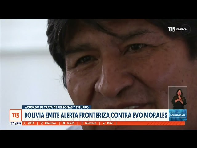 ⁣Bolivia emite alerta fronteriza contra Evo Morales