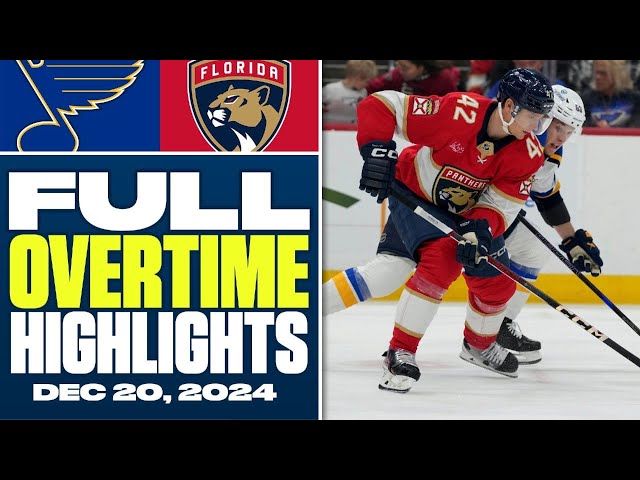 ⁣St. Louis Blues at Florida Panthers | FULL Overtime Highlights - December 20, 2024