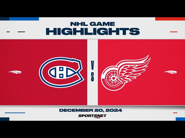 ⁣NHL Highlights | Canadiens vs. Red Wings - December 20, 2024