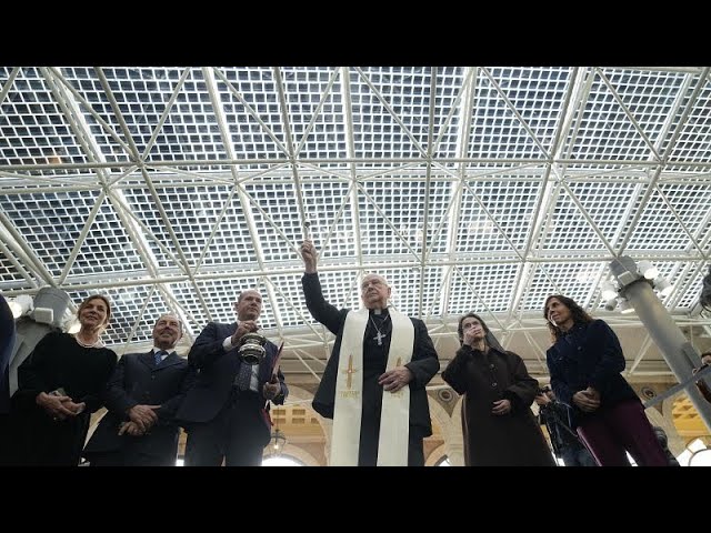 ⁣Vatican unveils photovoltaic roof as part of Pope's pledge to move to green energy