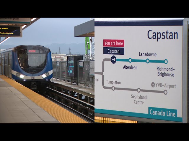 ⁣Canada Line's Capstan Station finally opens to riders