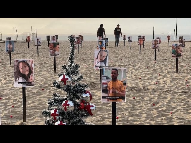 ⁣NO COMMENT: Así es el homenaje a los niños desaparecidos de Río de Janeiro