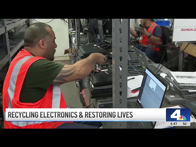 ⁣Homeboy Industries' recycling plant gives second chance to electronics and people