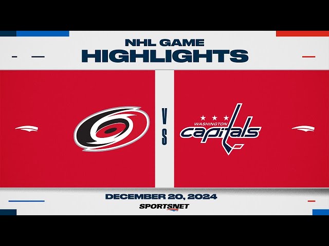 ⁣NHL Highlights | Hurricanes vs. Capitals - December 20, 2024