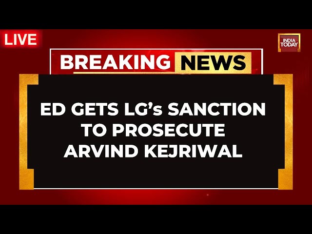 ⁣Arvind Kejriwal LIVE News: ED Gets LT Governor's Sanction To Prosecute Arvind Kejriwal