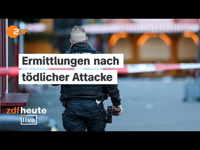 ⁣Tödliche Attacke in Magdeburg: Scholz vor Ort – was über Täter und Tat bekannt ist | ZDFheute live