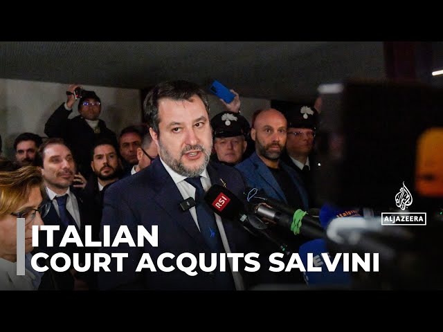 ⁣Italy deputy PM acquitted in migrant trial: Salvini refused to let a migrant ship dock in 2019