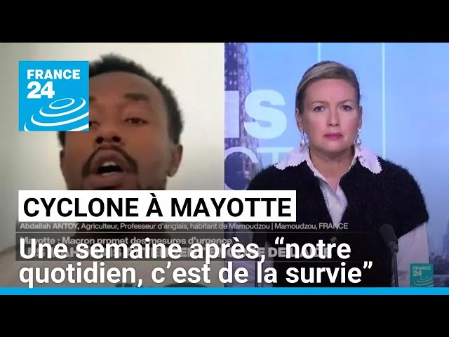 ⁣Cyclone Chido à Mayotte : une semaine après, “notre quotidien, c’est de la survie”