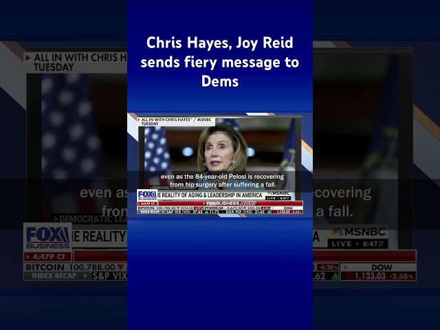 ⁣MSNBC hosts go off on Nancy Pelosi, Dems for not advancing ‘young star’ #shorts