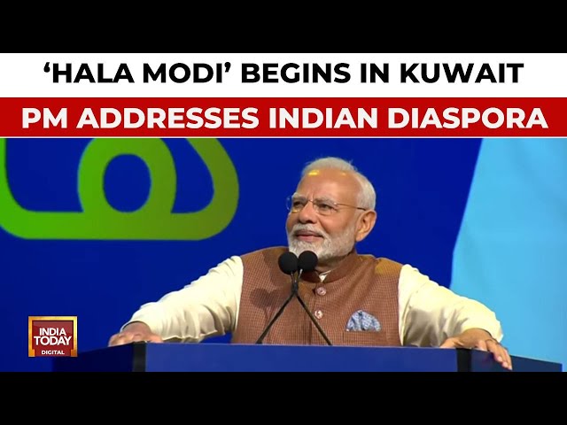 ⁣PM Modi Kuwait Live: Historic Visit After Decades To Strengthen Bilateral Ties | PM Modi Speech