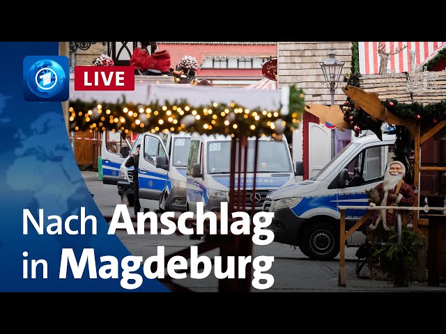 ⁣Nach dem Anschlag auf den Magdeburger Weihnachtsmarkt – Pressekonferenz der Polizei | tagesschau24