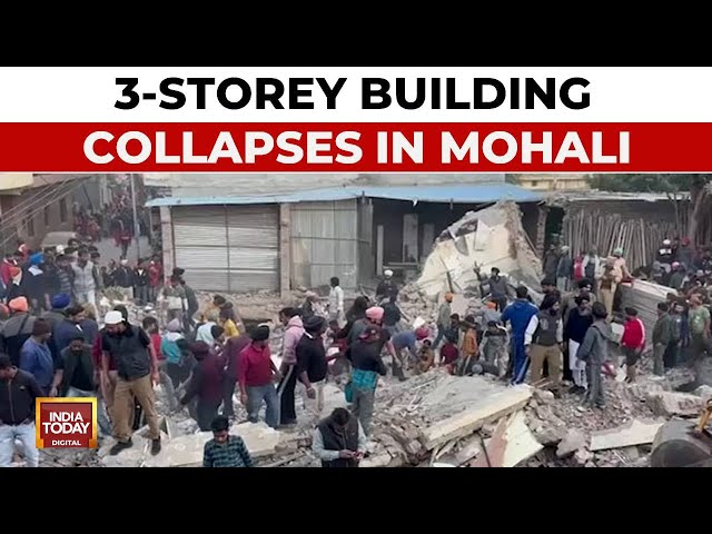 ⁣Mohali Building Collapse: Rescue Efforts Underway To Save Victims Trapped In Debris And Save Lives