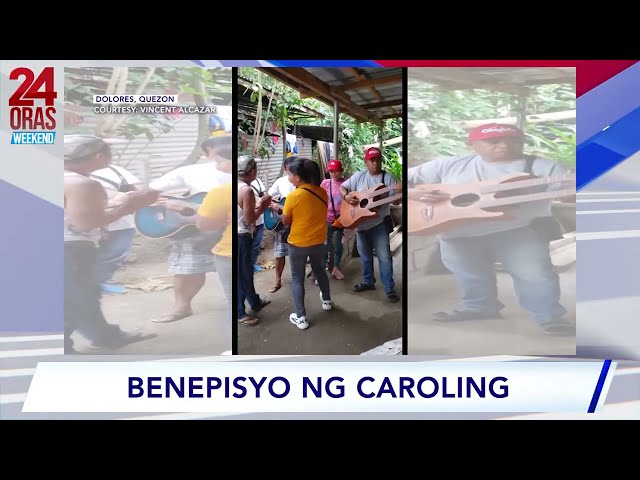 ⁣Ilang grupo, nangaroling gamit ang iba't ibang instrumento #shorts | 24 Oras Weekend