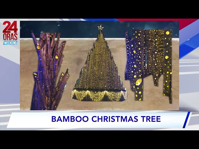 ⁣Christmas tree sa Palo, Leyte na yari sa kawayan, trending #shorts | 24 Oras Weekend