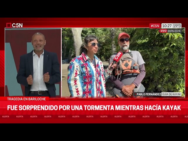 ⁣Tragedia en el Nahuel Huapi: un actor murió mientras navegaba en kayak en medio de una tormenta