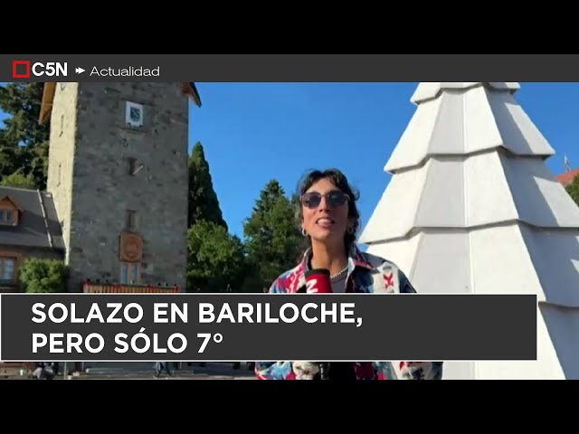 RECORREMOS LOS PUNTOS MÁS LINDOS DEL PAÍS: SOLAZO EN BARILOCHE, PERO SÓLO 7°