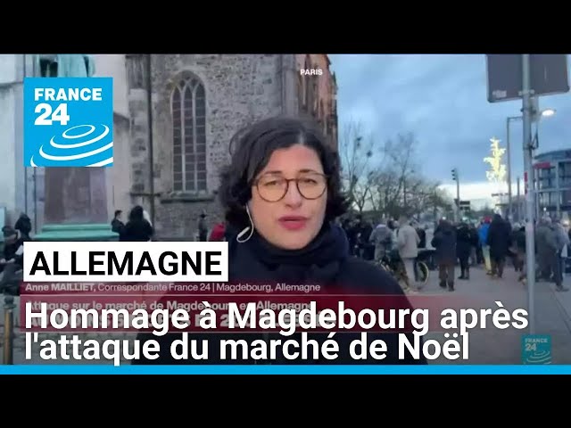 ⁣Allemagne : un premier hommage rendu à Magdebourg après l'attaque du marché de Noël