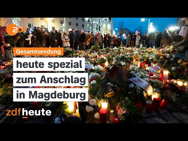 ⁣ZDFheute spezial: Fünf Tote und 200 Verletzte nach Anschlag auf Magdeburger Weihnachtsmarkt