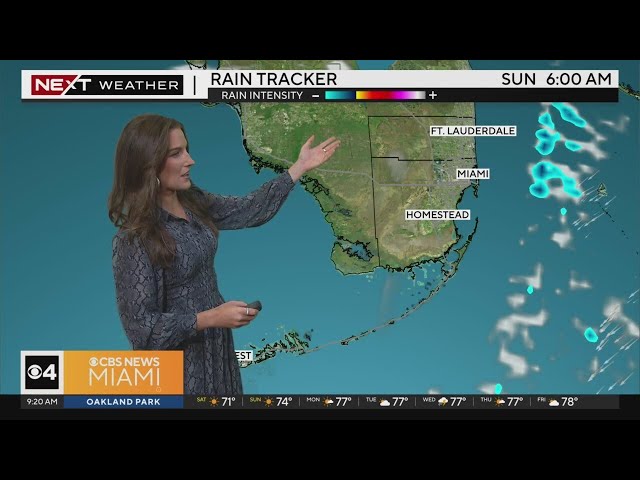 ⁣South Florida weather for Saturday 12/21: Possible scattered showers