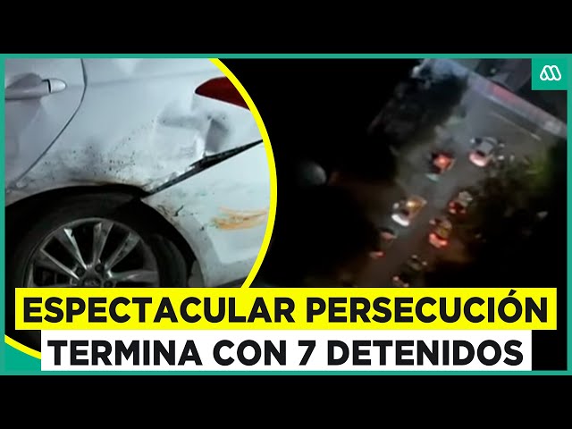 ⁣Espectacular persecución termina con siete detenidos: Dos son menores de edad