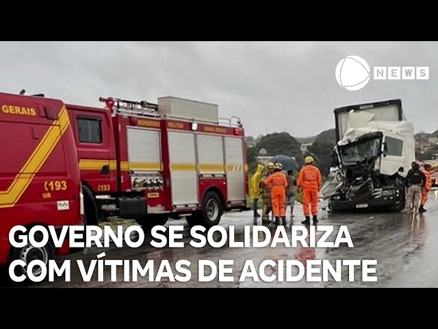 ⁣Governo se solidariza com vítimas de acidente em MG