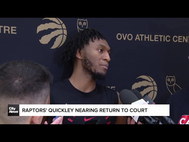 ⁣Raptors’ Quickley getting closer to returning to game play