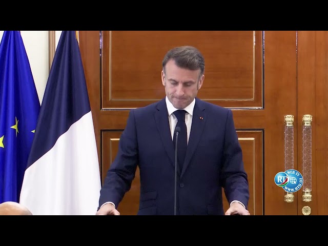 ⁣Discours du Président Macron