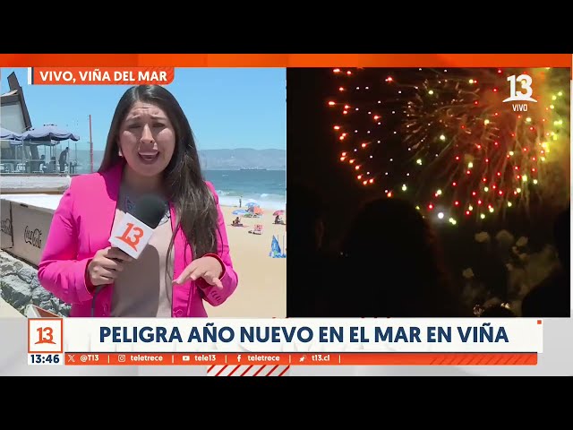 ⁣Peligra año nuevo en el mar en Viña