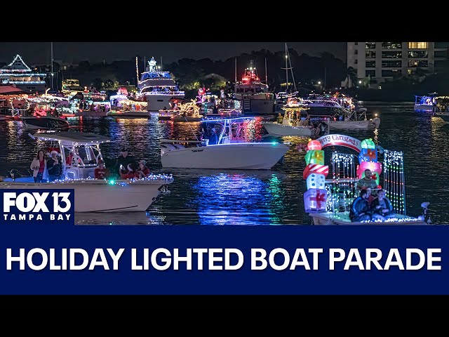 ⁣WATCH LIVE: Holiday Lighted Boat Parade in Downtown Tampa