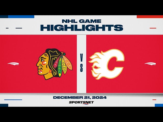 ⁣NHL Highlights | Blackhawks vs. Flames - December 21, 2024